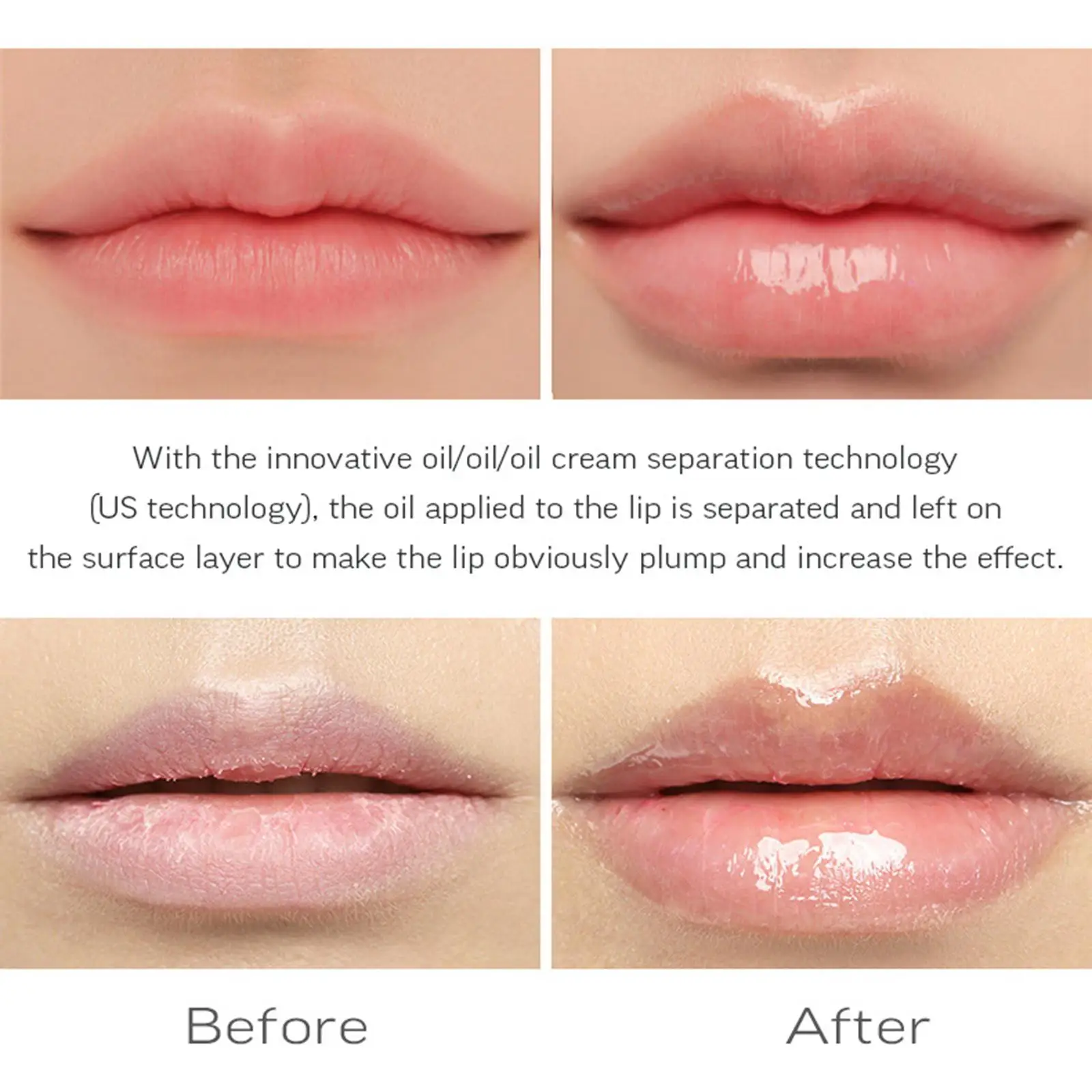 Getöntes Lippenöl, nicht klebend, glitzernd, feuchtigkeitsspendendes, pralleres Lippenöl für Mädchen-Make-up-Set