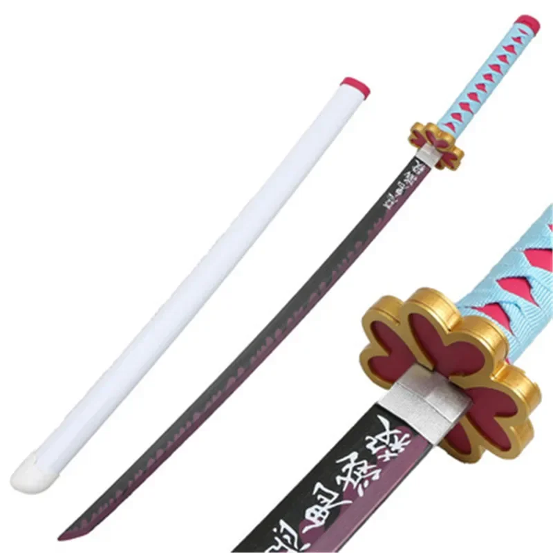 Cosplay Anime Kanroji Mitsuri Sword Weapon Role Playing Agatsuma Zenitsu Sword Wood Model 104cm Katana