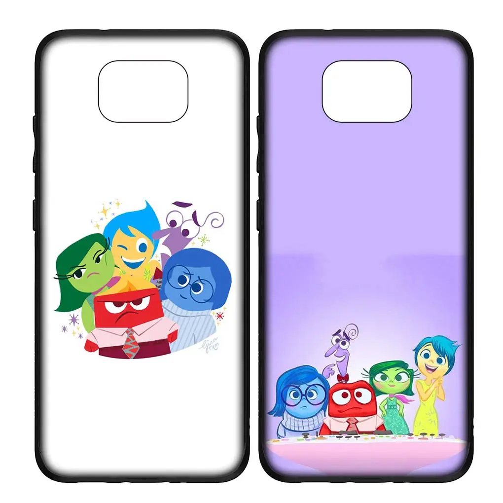 Inside Out Anger Anxiety Fear Joy Cover Phone Case for Samsung Galaxy S24 S23 Fe Ultra Plus A05 A55 A35 A24 A25 A15 M55 Coque