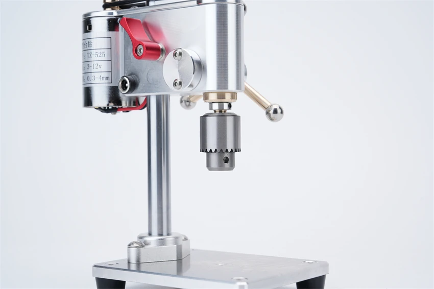 Micro Bench Drill 0.3-4mm Mini Drilling Machine Precision Watch Repair Tool Bench Drill With Speed Adjustable Power Adapter 220V