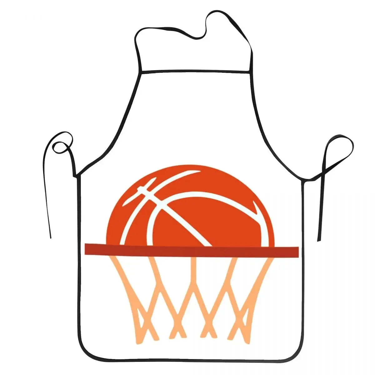 

Basketball Hoop Aprons Chef Cooking Baking Tablier Sleeveless Bib Kitchen Cleaning Pinafore for Women Men Gardening