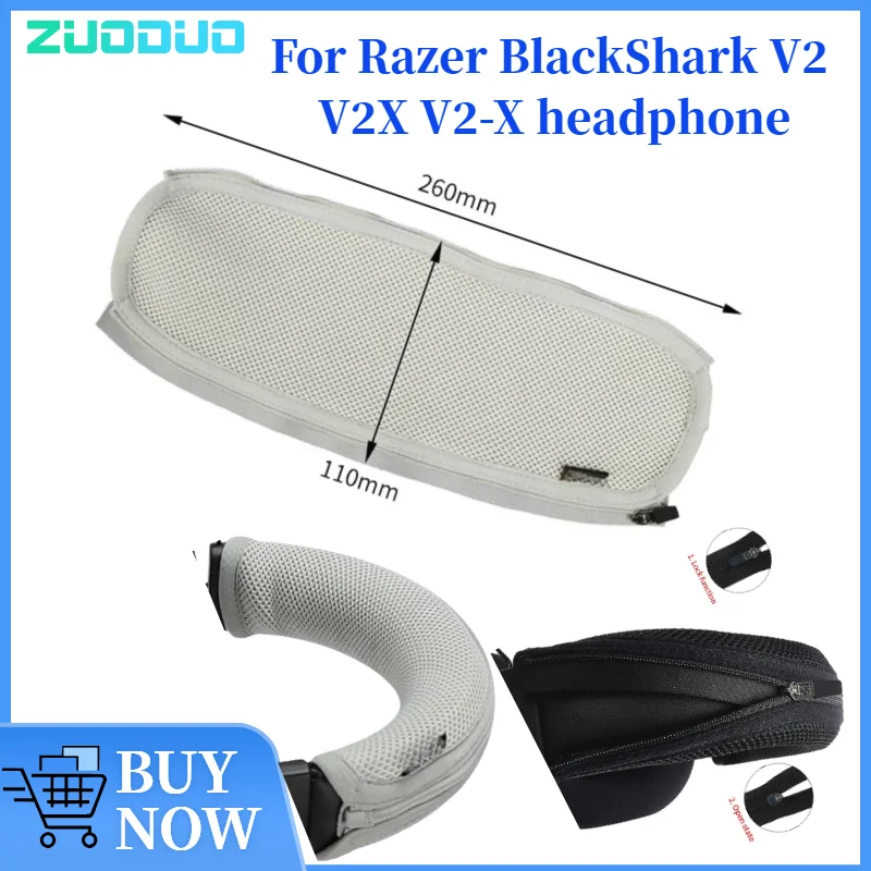 

ZUODUO Headband Cover For Razer BlackShark V2 V2X V2-X Headphones Protective Headband Case