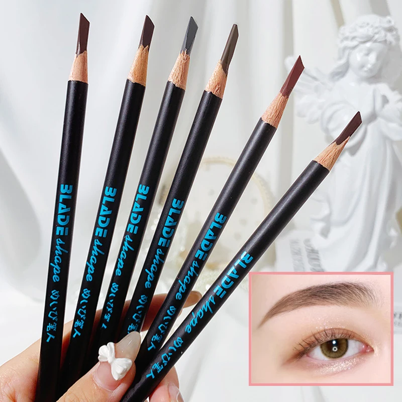 ดินสอเขียนคิ้ว machete แบบคลาสสิค แกนแข็ง กันน้ํา กันเหงื่อ ติดทนนาน ไม่ซีดจาง และเป็นธรรมชาติ