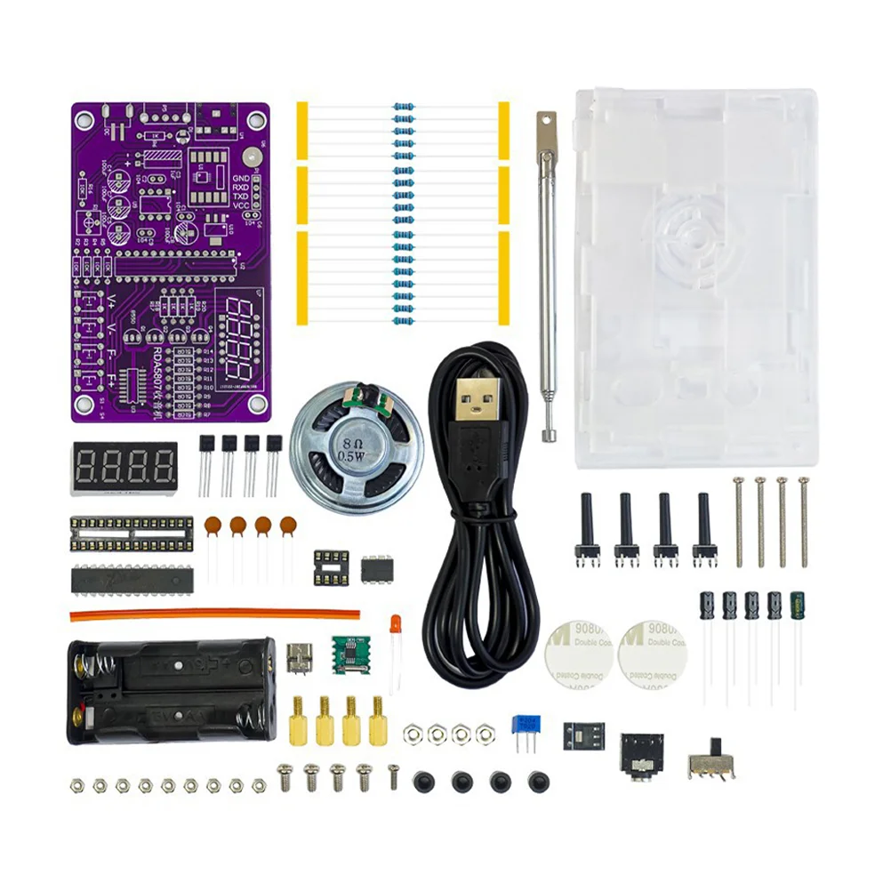 

Radio Assembly Kit Electronics Projects Circuit Board Soldering Stainless Steel Practice DIY Kits for Adults