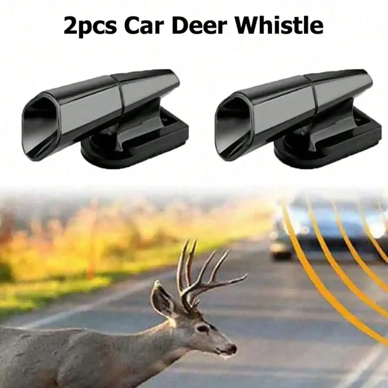 

1pair Car Deer Driver Car Animal Collision Avoidance Device Ultrasonic Animal Driver Deer Whistle