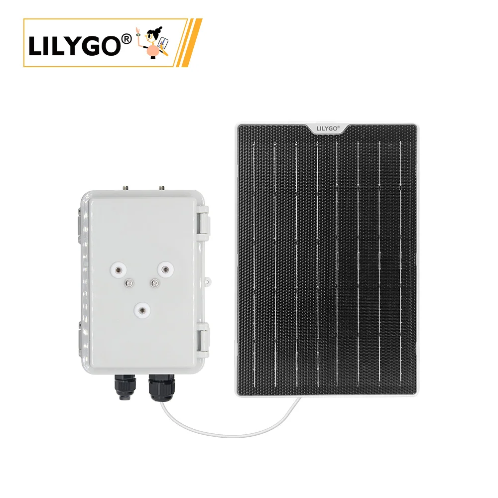 LILYGO ®   Kit solaire T-Solar, carte d'extension de charge solaire avec boîtier étanche, prend en charge la carte mère, utilisation en extérieur, alimentation 4,4-6V