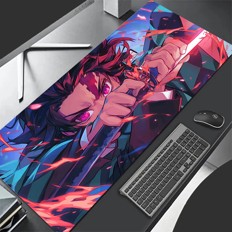 

Mousepad Computer Gaming Accessories Keyboard Pad Office PC Rubber HD D-demon Slayer Tanjiro Mouse Pad Decoracion Desk Mouse Mat