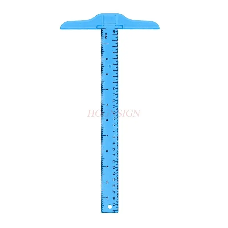 Regla en forma de T, regla de diseño de dibujo, regla en forma de T, centímetros, pulgadas, construcción, ángulo recto, línea paralela, 1 Uds.