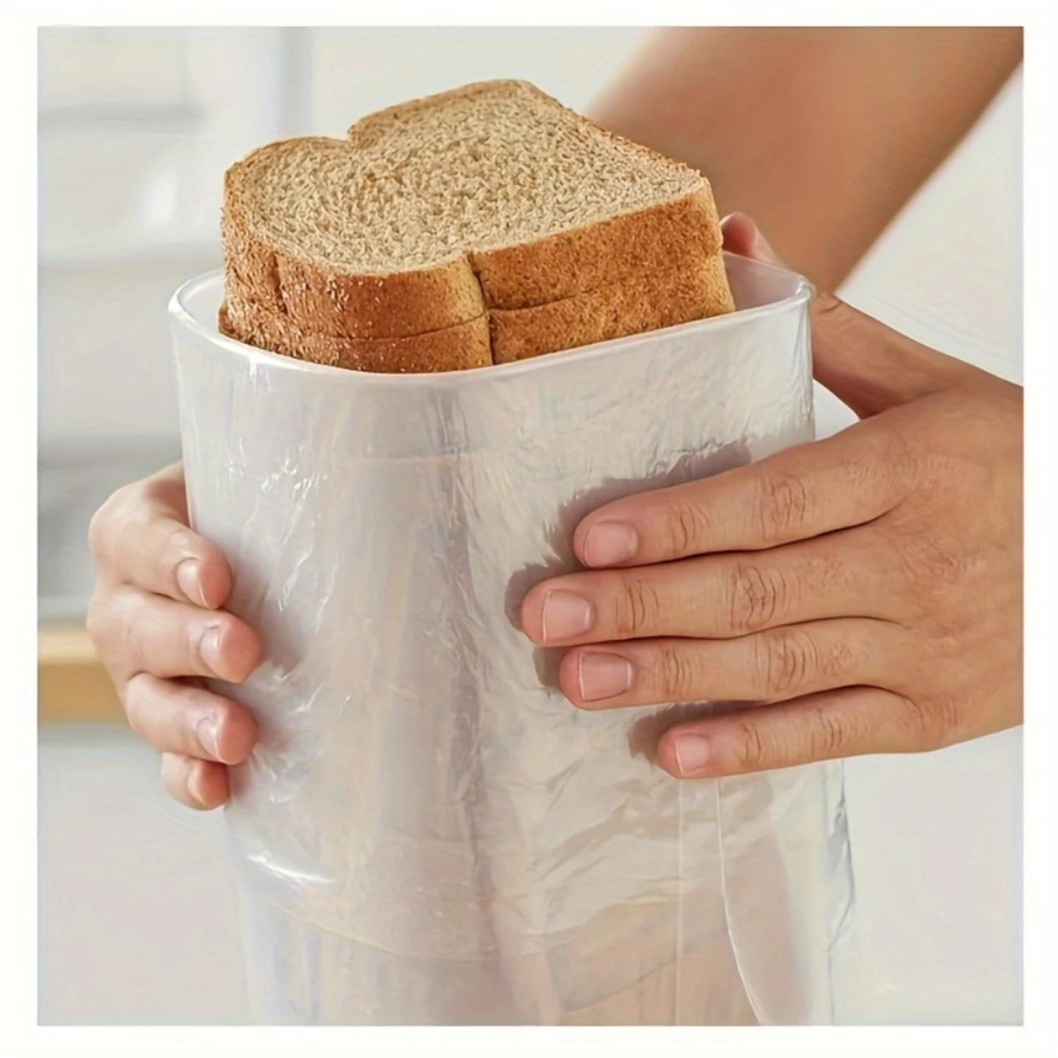 1Pc Innovative Bread  Box - Reusable, Flip-Top Plastic Container For Freshness Preservation, Perfect For Homemade Bread & Picnic