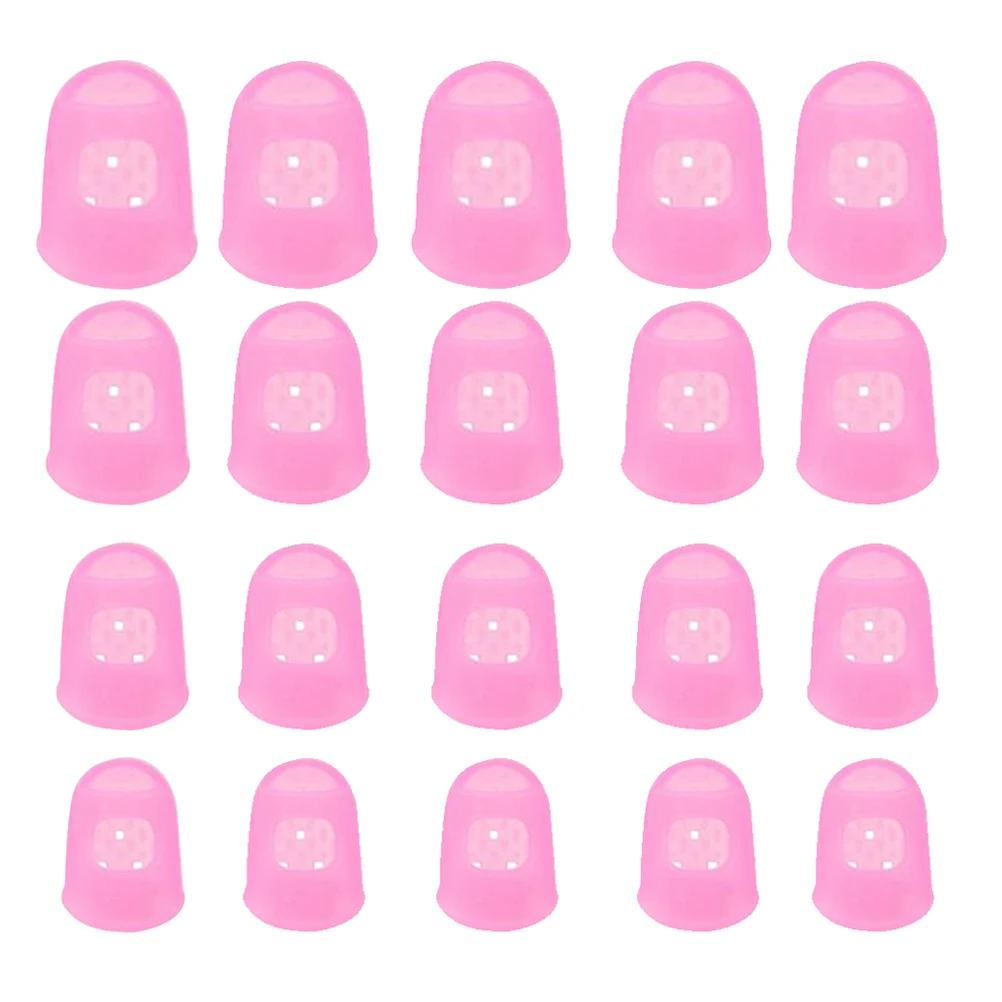

40 Pcs Guitar Fingertip Protectors Pain Proof Covers Durable Plastic Cap Long Practice Comfort Fit Ukulele Accessories