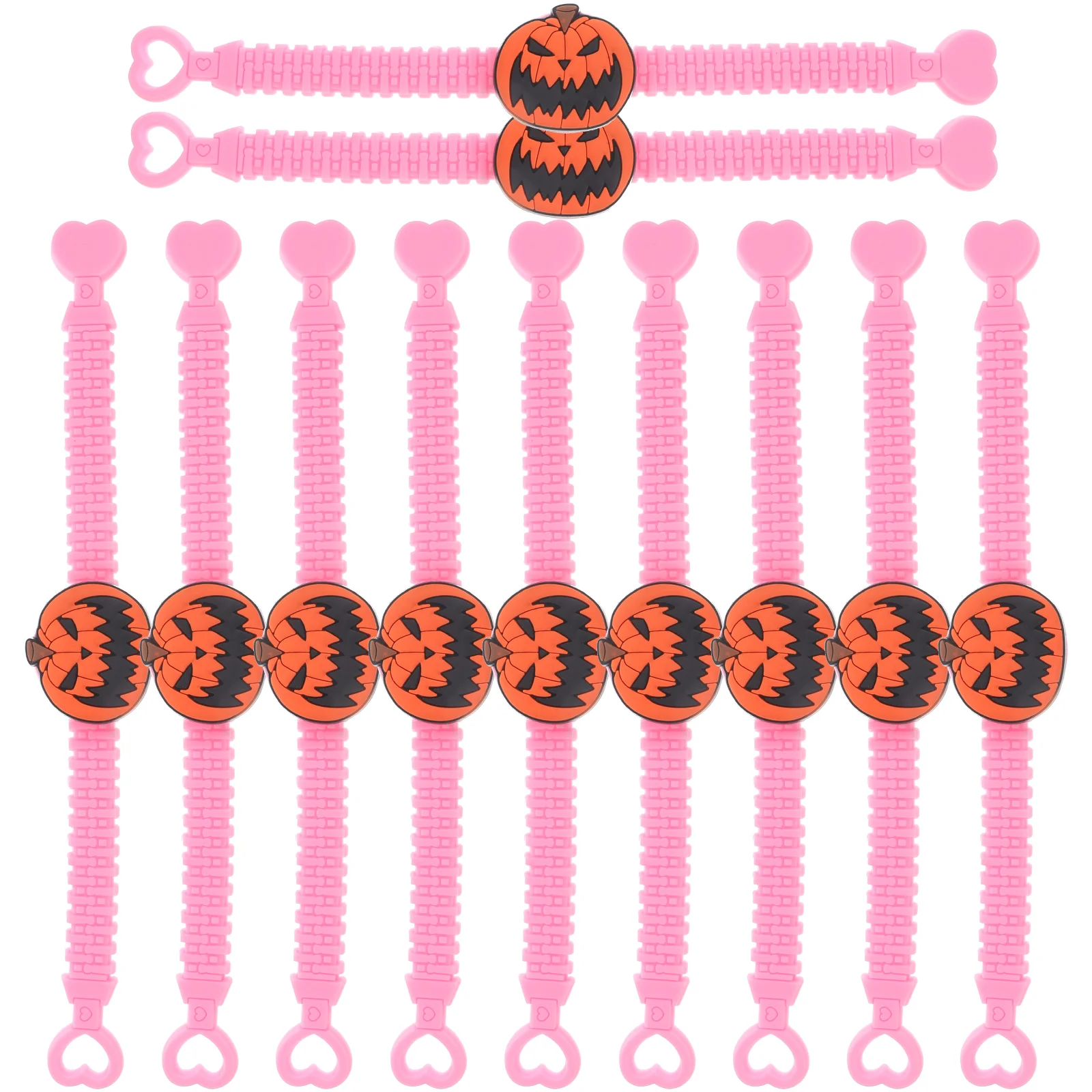 

10pcs Halloween Wristband Kids Cartoon Bracelets Detachable PVC DIY Wristbands Child Safe Material Non Fading for Adults