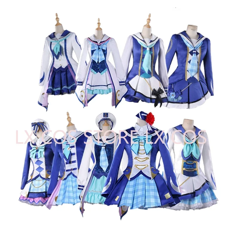 Max Sunshine Aqours OP2 Fight Song Takami Chika Sakurauchi Riko The Crew Cosplay Costumes Fancy Party Dress Uniform Outfit LL