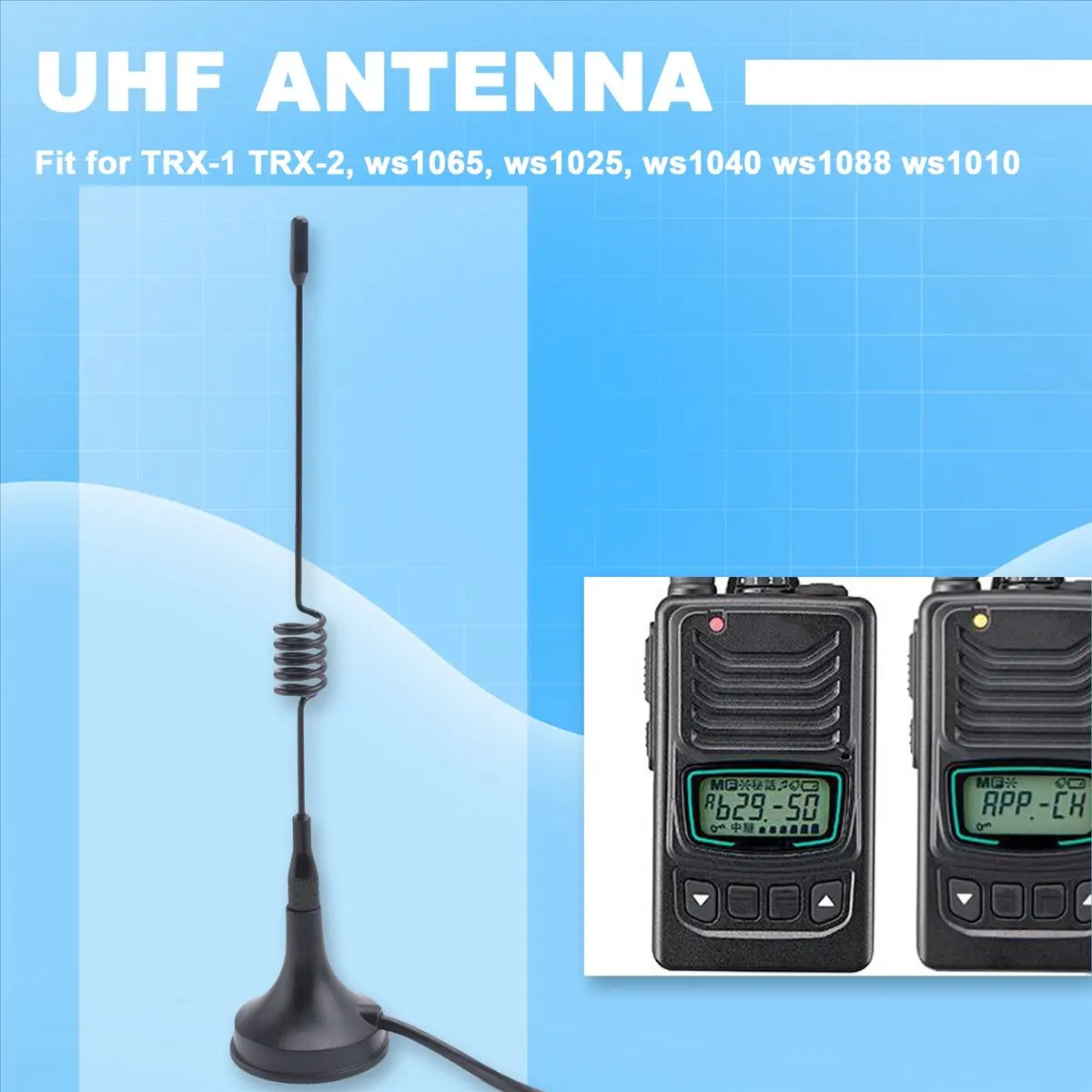 Mini Magnet Base Wide-Band Scanner Receive Antenna for Bearcat Bnc-A25R