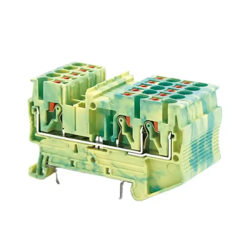 

100pcs PT2.5-TWIN-PE 2.5m㎡ Top Contact Multi-Connections Push-in RPV2.5-TWIN-PE Din Rail Terminal Block Approved by U/L CE RoHS