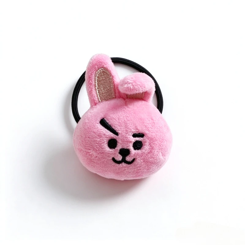 BT21 tata ‌Cooky cartoon Plush doll Hair Tie Kawaii Headband Ponytail Hair Accessories Bracelet Animation Peripheral Wholesale view 2