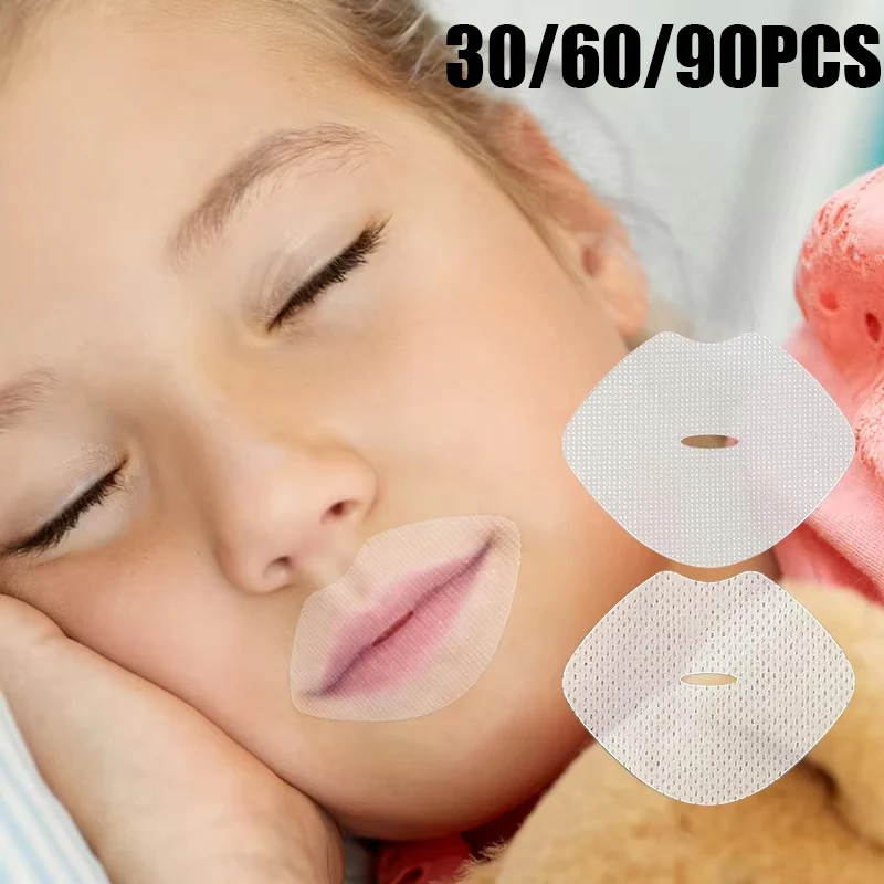 

90/60/30Pcs Anti-Snoring Mouth Tape Sleep Lip Nose Breathing Improving Patch Adults Children Nasal Breath Correction Stickers