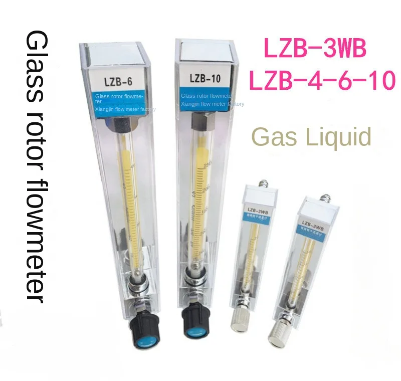 

LZB-3WB Glass Rotameter LZB-6 LZB-4 LZB-10 Gas Liquid Water Flow Meter