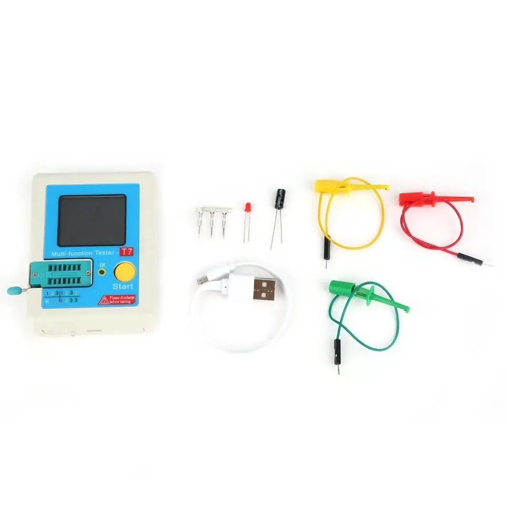 Imagem -06 - Multifuncional Tft Transistor Display Colorido Tester para Diodo Triode Capacitor Resistor Lcr-t7 3.5 160*128