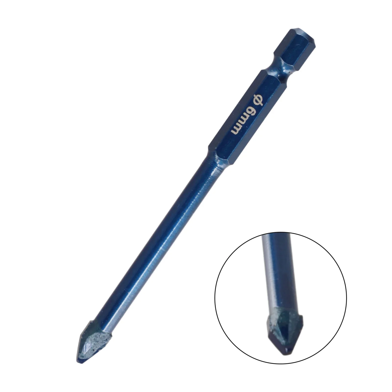 

1PCS 6mm-12mm Eccentric Drill Blue Non-slip Hex Handle Triangular Bit For Rechargeable/hand/bench Drill For Ceramic Glass