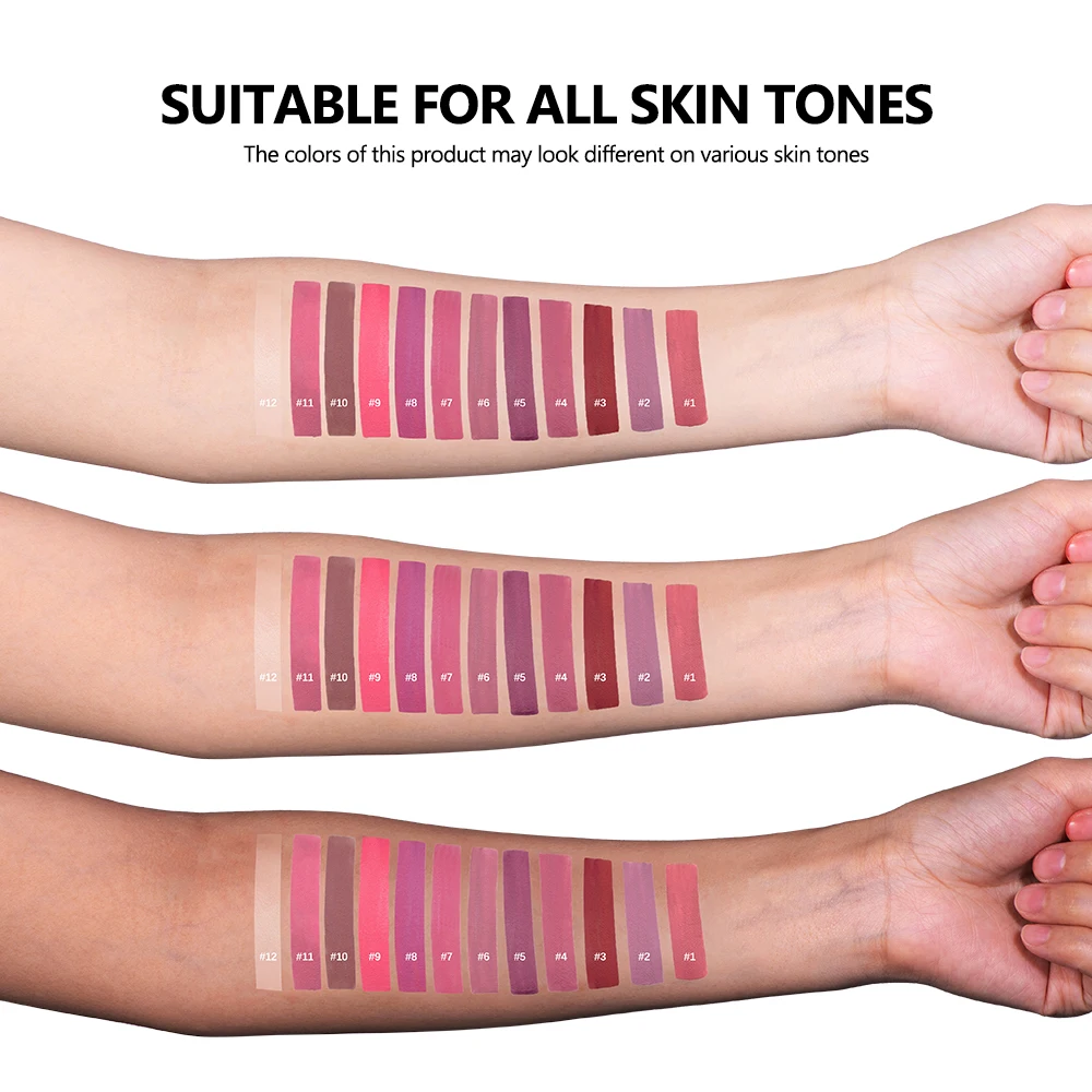 Hydraterende lipgloss 2-in-1 set Matte make-upeffect Langdurig Hydraterend Waterdicht Zweetbestendig Gladde natuurlijke liphuid