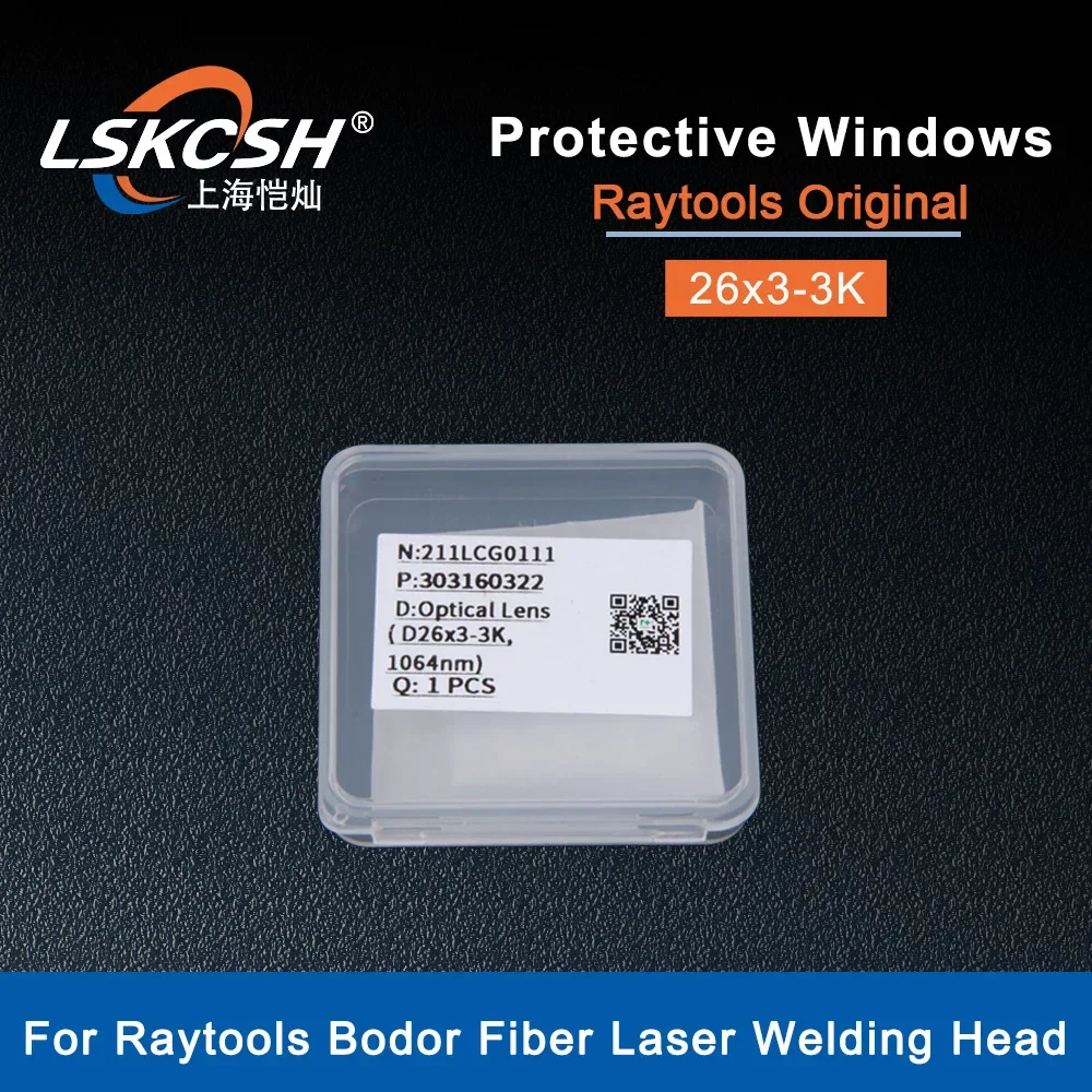  Raytools Original 26x3 Laser Protective Windows Optical Protection Lens 211LCG0111 Fiber Cutting Machine Parts