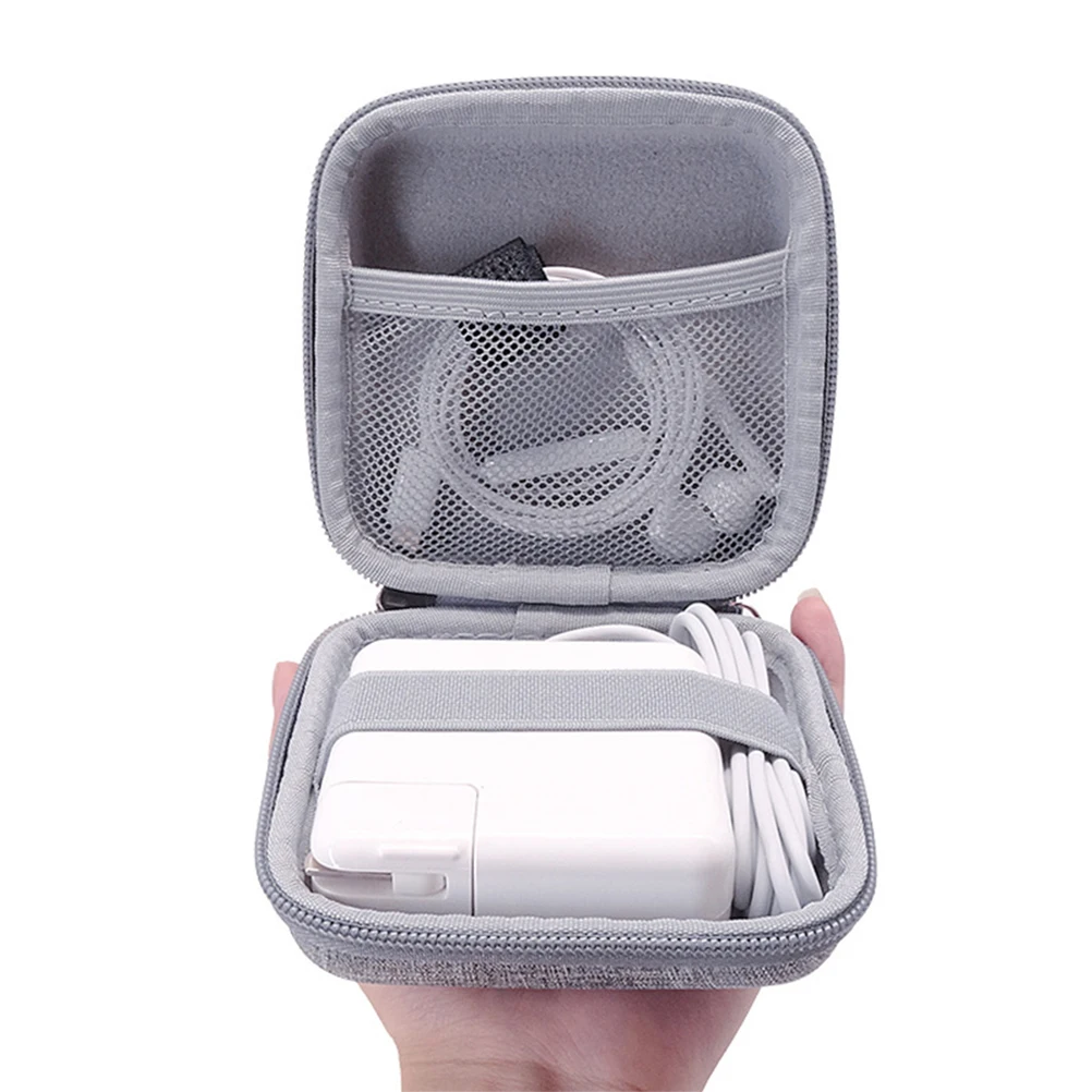 

U Disk Shield Protection Box High Quality Wear Resistant Durable Smooth Zipper Travel Electronic Organizer Bag for
