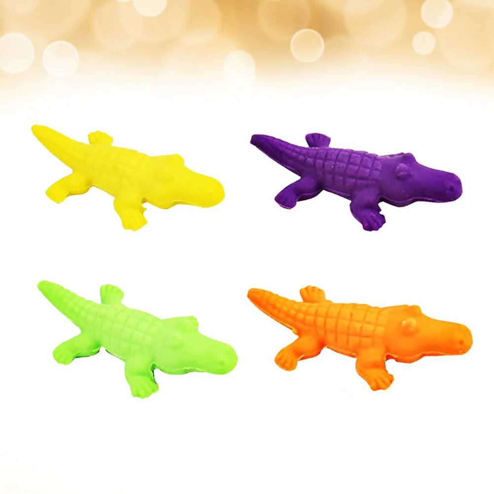 

4pcs For 3D Animal Shaped Erasers Supplies Classroom Rewards Birthday Gift Halloween Goodie Stuffers