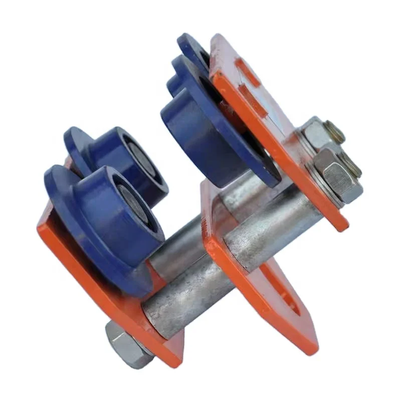 Hot Sale Heavy Duty Manual Plain Push Beam Track Roller Trolley For Chain Hoist5Ton T Type Hand Trolley Track