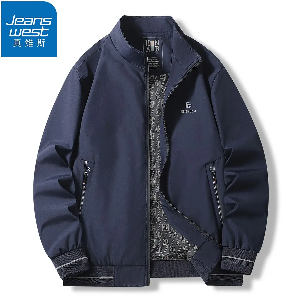 

Новый стиль, весенне-осеннее пальто для мужчин, высококачественная деловая повседневная куртка, простой и универсальный плащ