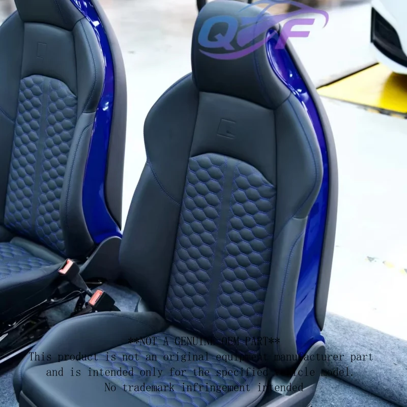 Car Accessories Custom Leather Cover Sports Racing Seats Bucket RS6 Sport Seat for Audi A3 A4 A5 A6 A7 Q5 Q7 Q8 Upgrade