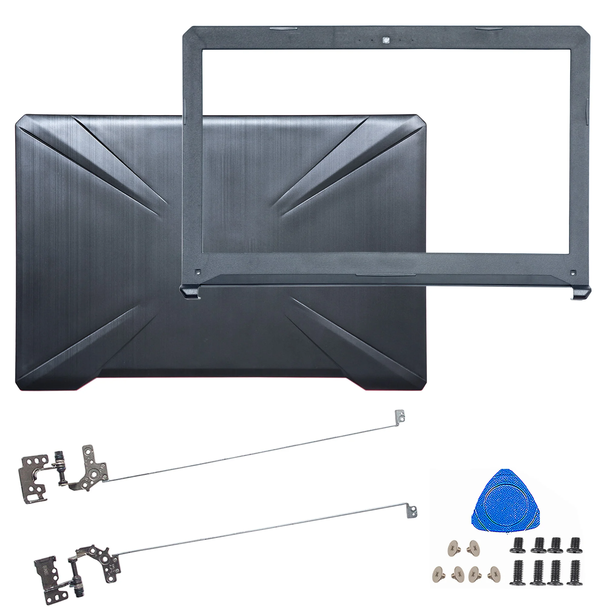 

New Case For ASUS FX80 FX80G FX80GD FX504 FX504G FX504GD FX504GM LCD Back Cover Front Bezel Hinges Top Case With Screws Plastic