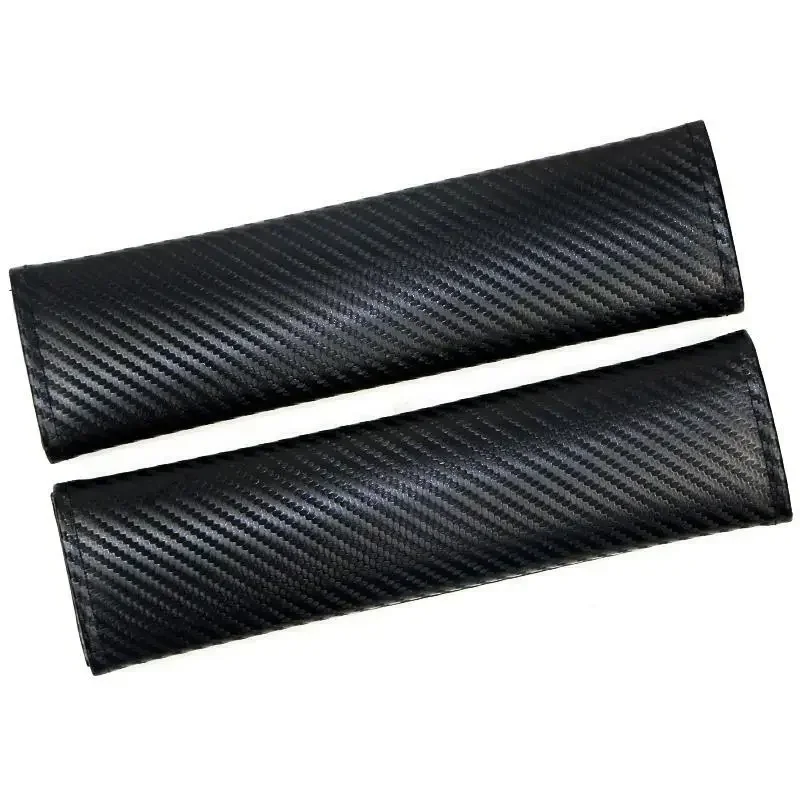 2 pezzi jdm in fibra di carbonio Look cintura di sicurezza copertura imbracatura Pad cintura di sicurezza spalline