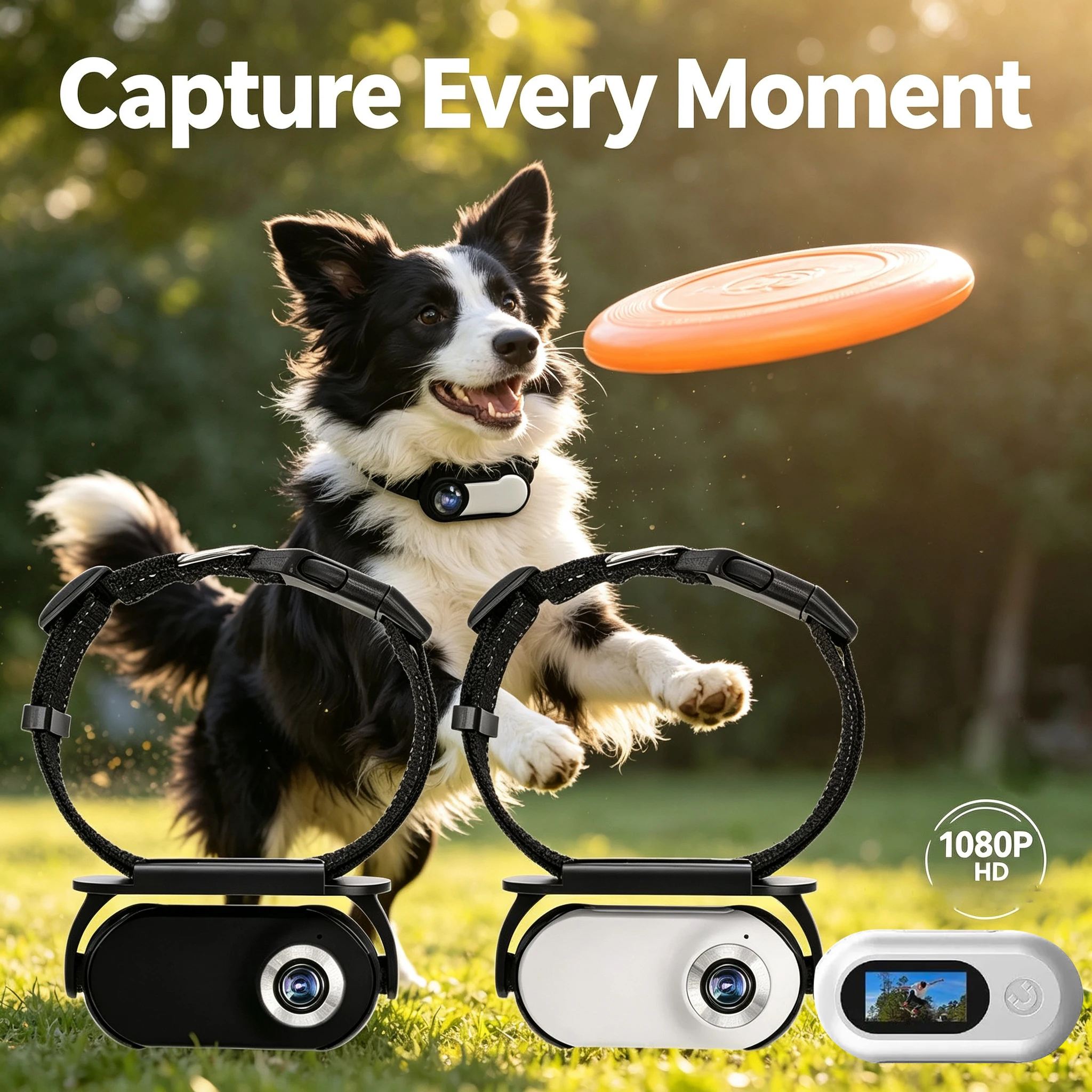 360 Rotation Pet Camera 120 Degree Wide Angle Mini Body Outdoor Portable Pocket Collar Cam For Dogs And Cats Recording