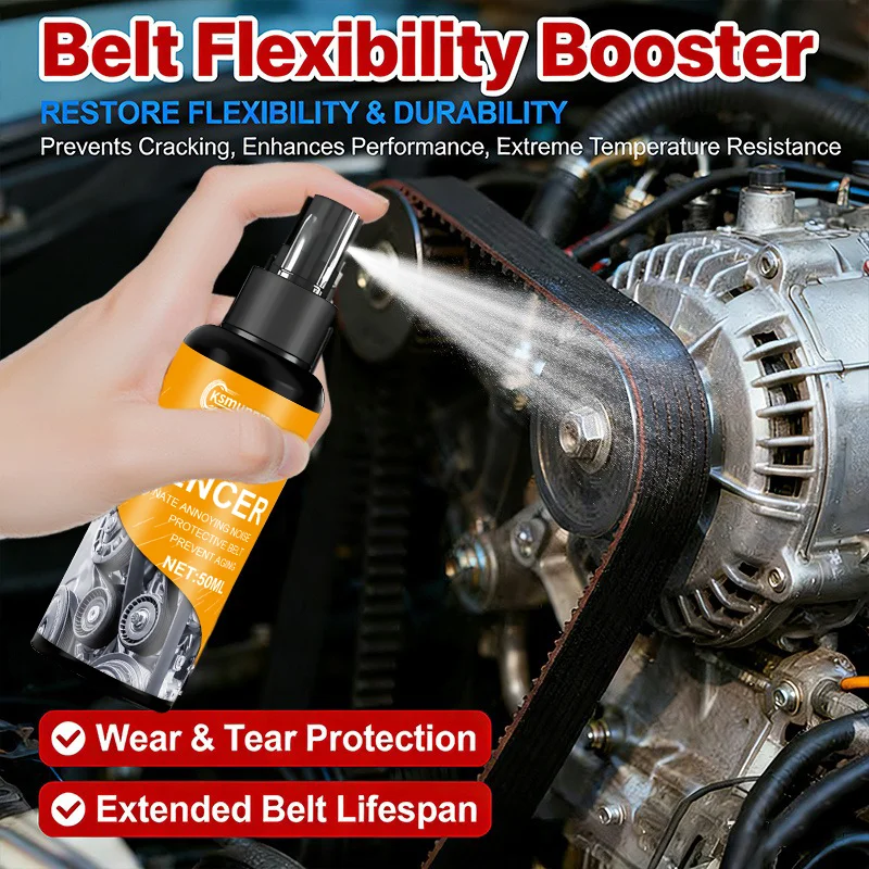 Engine Belt Maintenance Spray - Reduces Noise, Prevents Wear, Restores Flexibility, Resists Aging And Cracking, Suitable for Aut