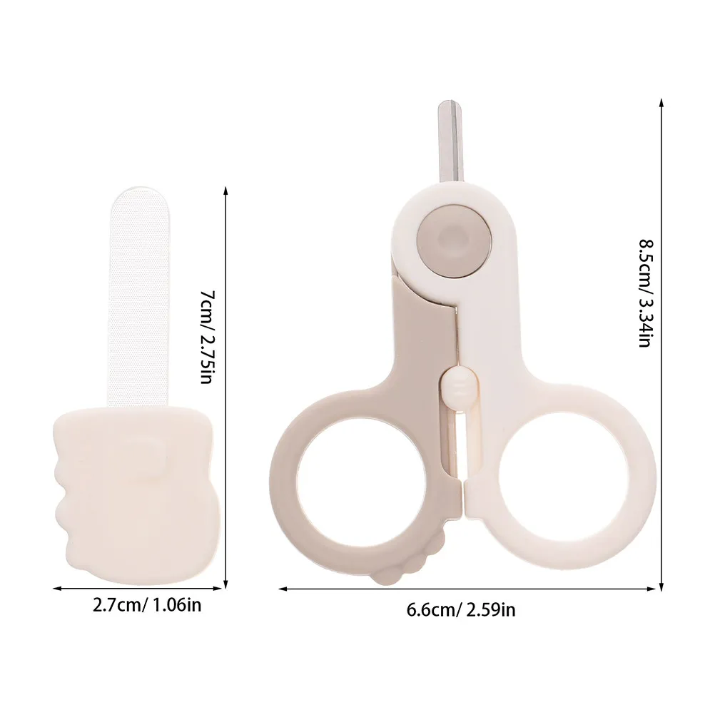 1Set Baby Nail Safety Scissor Trimmer Kit Newborn Infant Fingernail Grooming Set Toddler Nail File Tool Baby Essentials