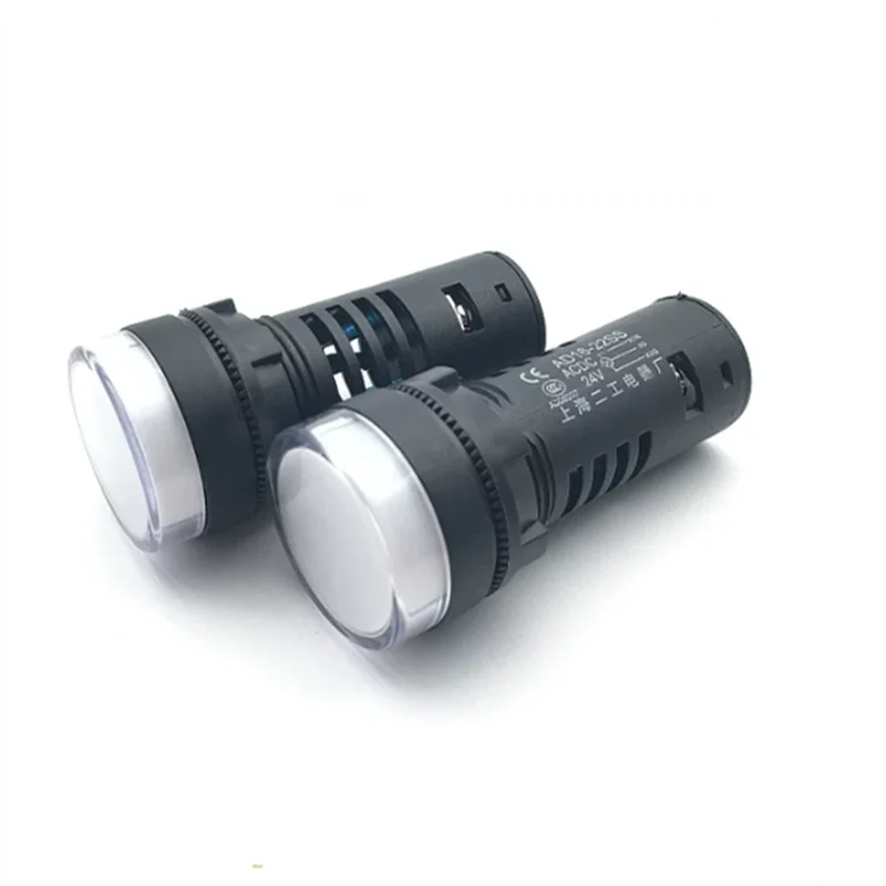 10 pcs ac/dc 24 v 빨간색 녹색 이중 색상 led 빛 사고 신호 표시 등 AD16-22SS-RG