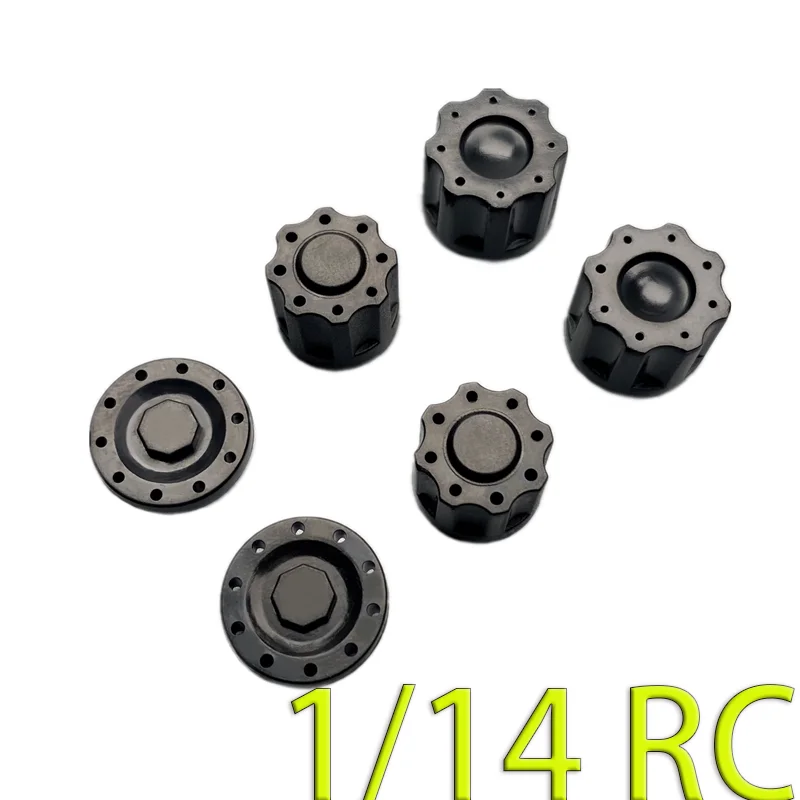 

1:14th Scale Plastic M4 Locking Nut Cover for Tamiya RC Truck SCANIA 770S R620 VOLVO BENZ Arocs MAN TGX Car Accessories