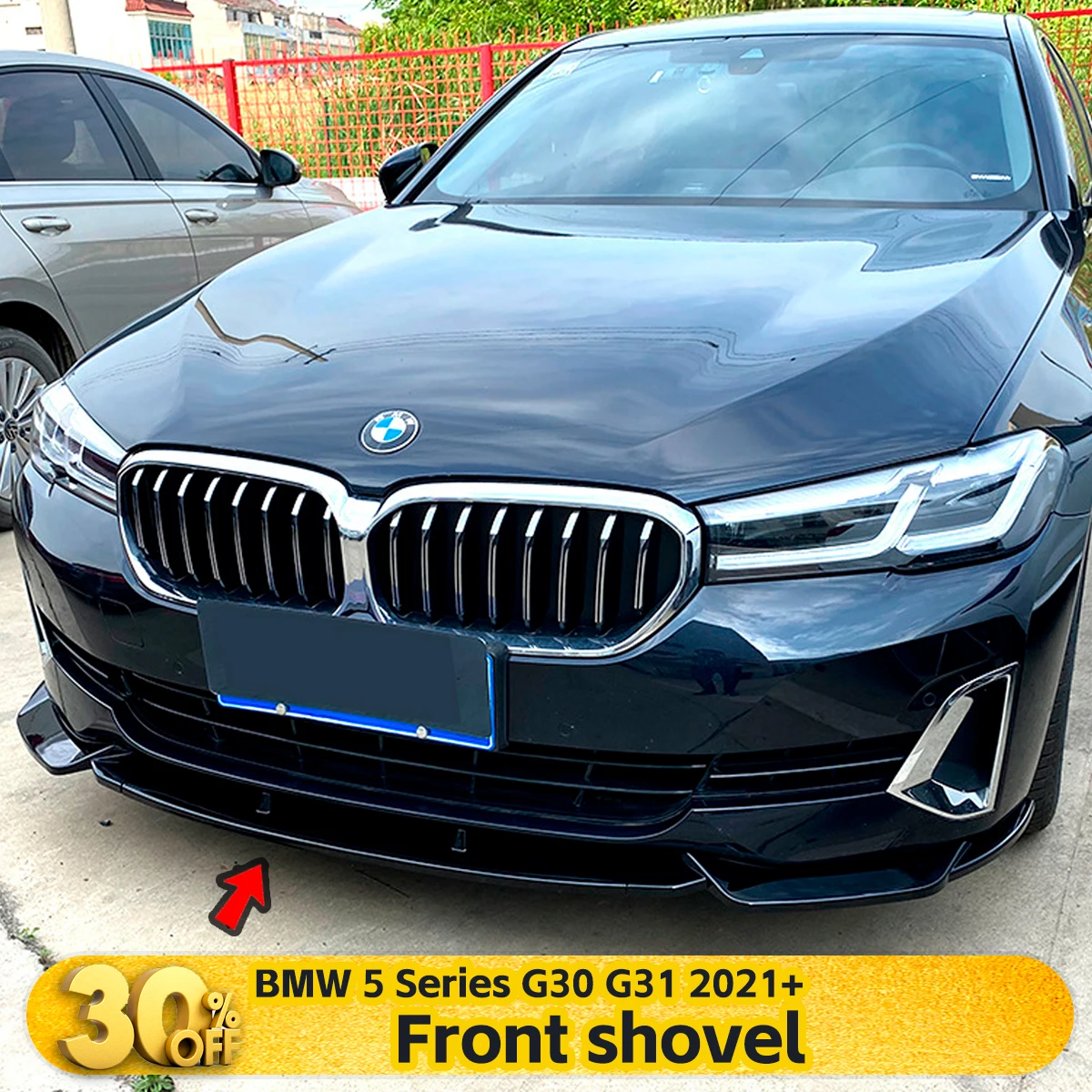 

For BMW 5 Series G30 G31 2021+ Front Lip Spoiler for 520i 525i 530i - bodykit Car Modification Accessories