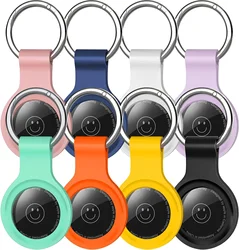 Étui itag en silicone avec porte-clés, housse de protection pour clé Apple Airtag, collier pour chien et chat, accessoires pour animaux de compagnie