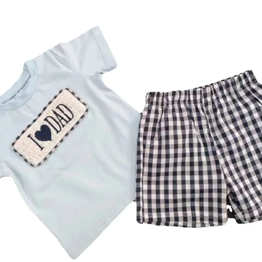 حار بيع الصيف بوتيك ملابس الأطفال الأصفر الكرتون الأسد طباعة طفل صبي وفتاة دعوى شقيقة مجموعة #2