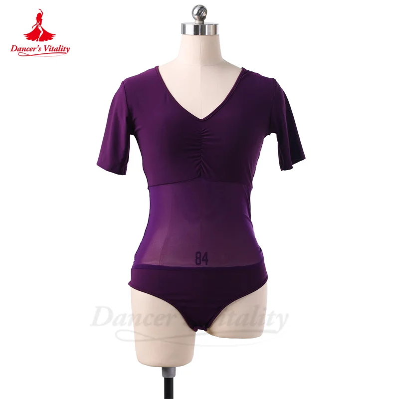 Belly Dance Top Costume for Women Crystal Cotton Short Sleeves Clothing Top Girl\'s Oriental Practice Clothing Bellydance Tops