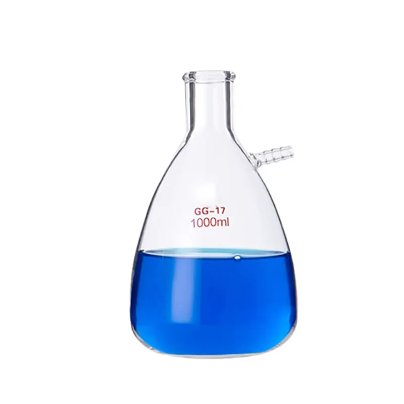 1000ml vacuum single-mouth filter bottle with upper mouth filter bottle, high borosilicate thick material