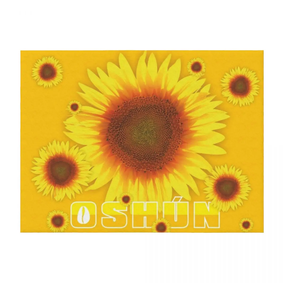 

Orisha Oshun and Sunflowers 2 Throw Blanket Tourist halloween Personalized Gift Stuffeds Blankets