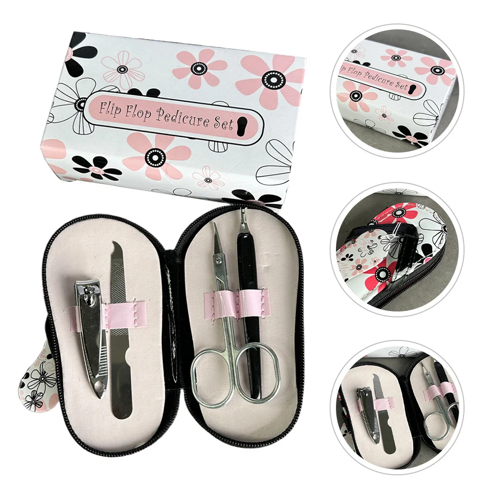 

1Set Flower Nail Clippers Manicure Set Professional Stainless Steel Sharp Trimming Tools Portable Travel Home Pedicure Nail Care