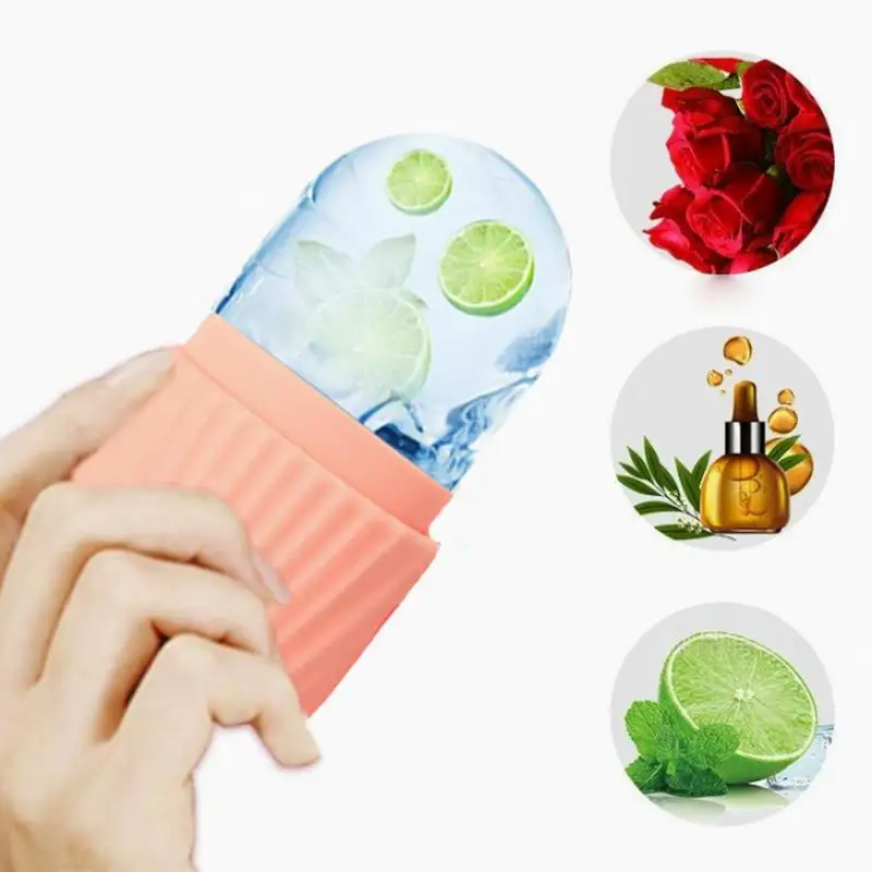 For Face And Eye Skin Care Tool Silicone Ice Facial Roller Cooling Silicone Massager Beauty Lifting Ice Ball Mold