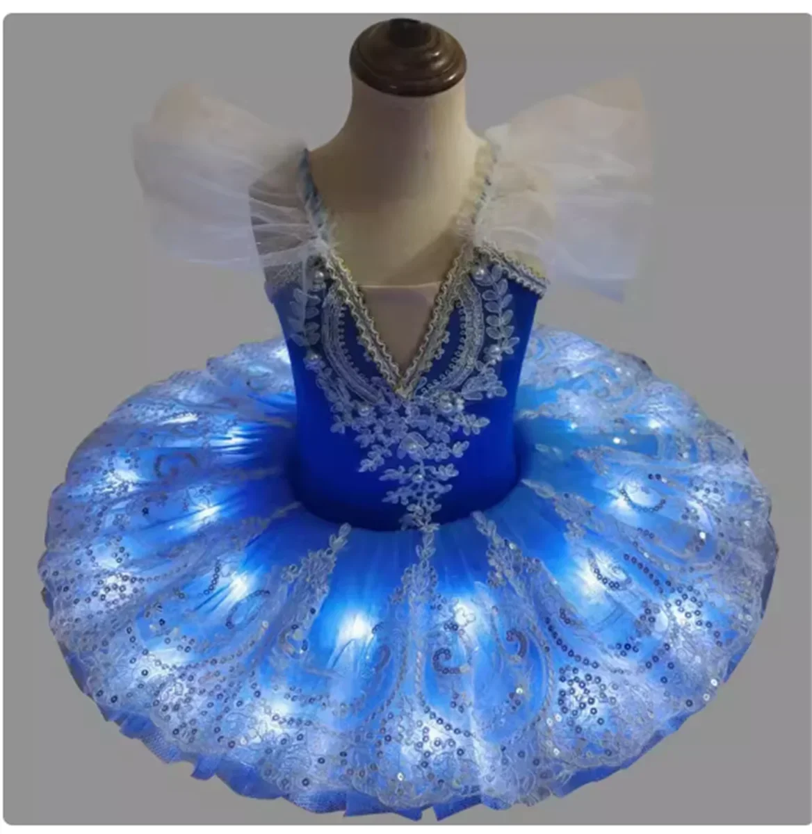 Dziecięca spódniczka baletowa Sukienka do występów Dziewczęca spódniczka na ramiączkach z puszystej włóczki Profesjonalna spódniczka do baletu Łabędzie Jezioro Sukienka do występów