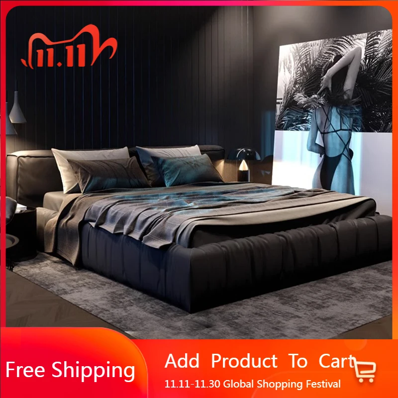 

Beauty European Bed Simple Modern Double Luxury King Size Bed Sleeping Sun Platform Girls Camas De Casal Lounge Suite Furniture