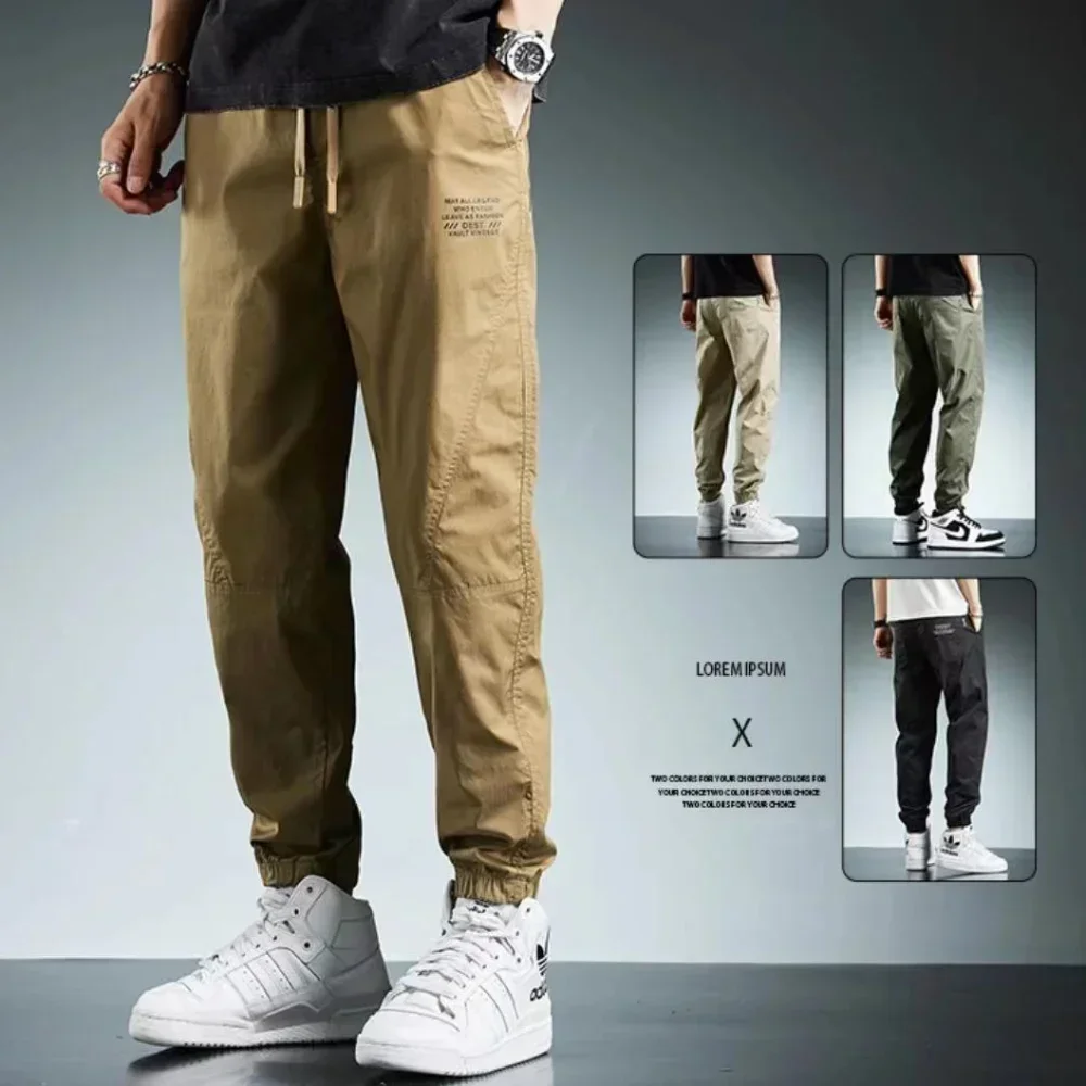 

Брюки-карго мужские тактические, легкие повседневные водонепроницаемые штаны, повседневные износостойкие уличные Походные штаны с несколькими карманами, на лето
