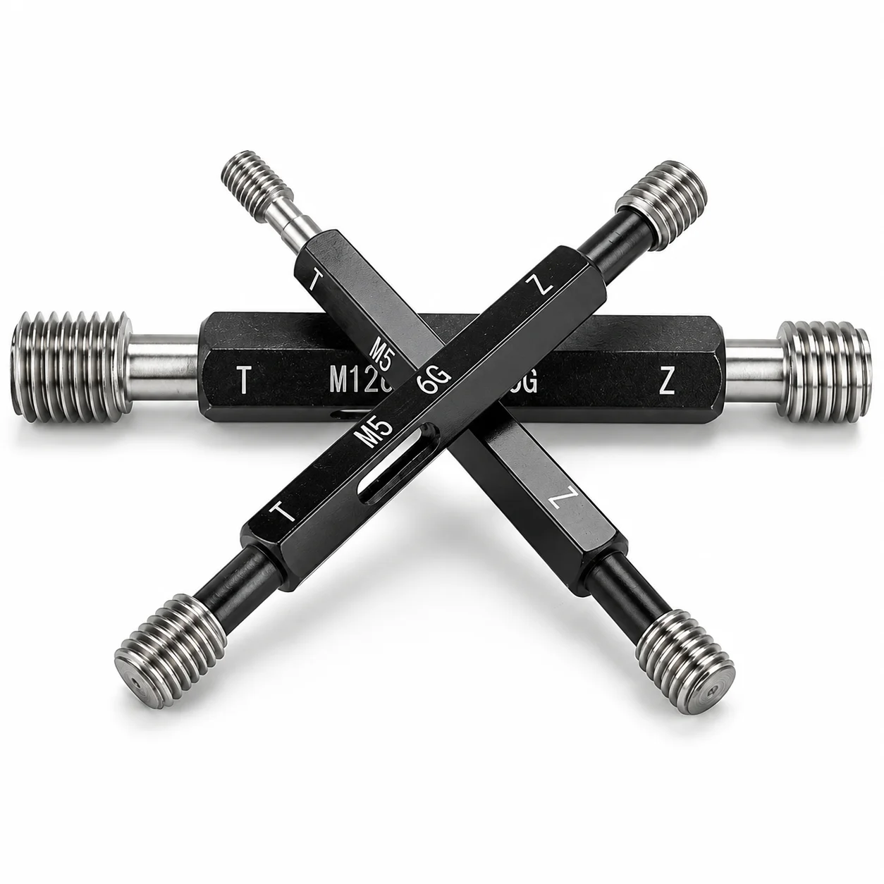 M28-M35 6G Metric Fine Thread Plug Gauge Steel Internal Thread Gauge X0.5/0.75/1/1.25/1.5/2/3/3.5 Measuring Tool