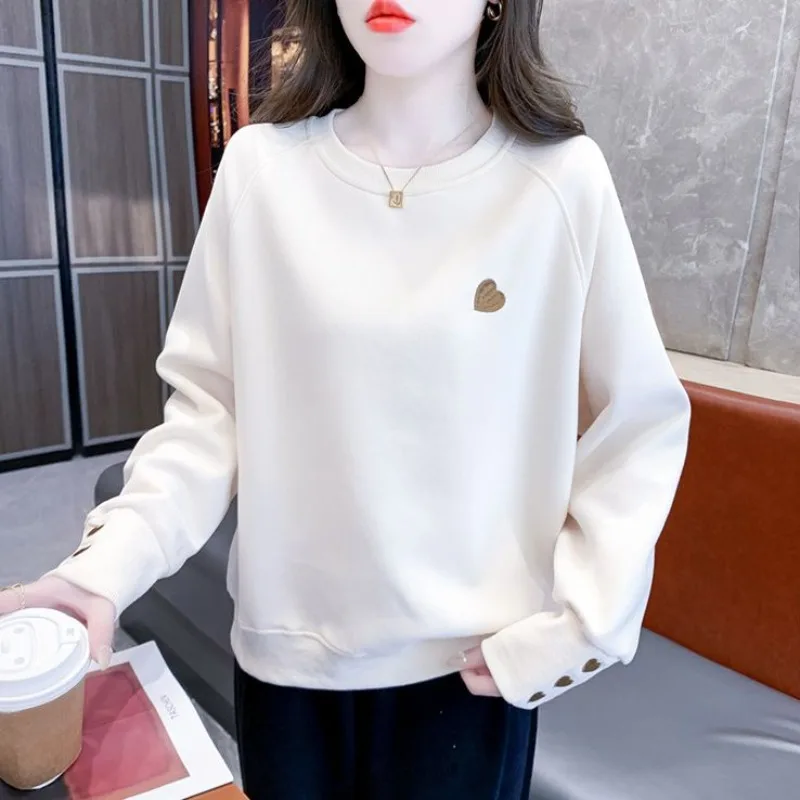 Thick Baggy Woman Pullover Tops Korean Fashion Popular Clothes Essential on Promotion 2000s High Quality Sweatshirt for Women